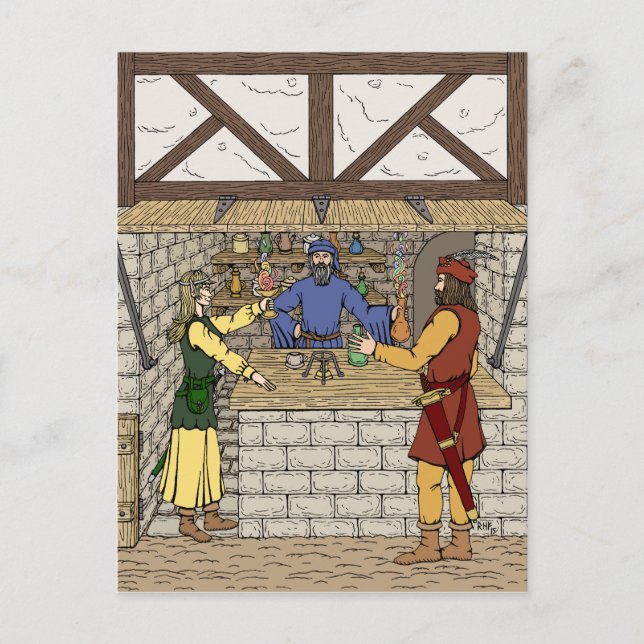 Carte Postale Boutique d'Imaginaire (Devant)