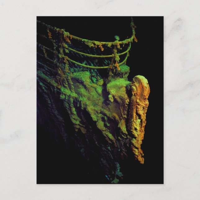 Carte Postale Bow du Titanic vu de MIR I submersible (Devant)