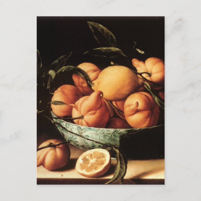 Carte Postale Bowl of Curacao Oranges de Louise Moillon (1634) (Devant)