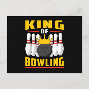 Carte Postale Bowling Bowler Sport Strike Team Bowl Funny Gift