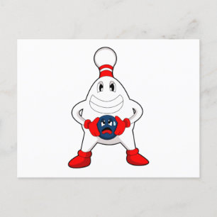 Carte Postale Bowling Bowling pin Bowling Bowling