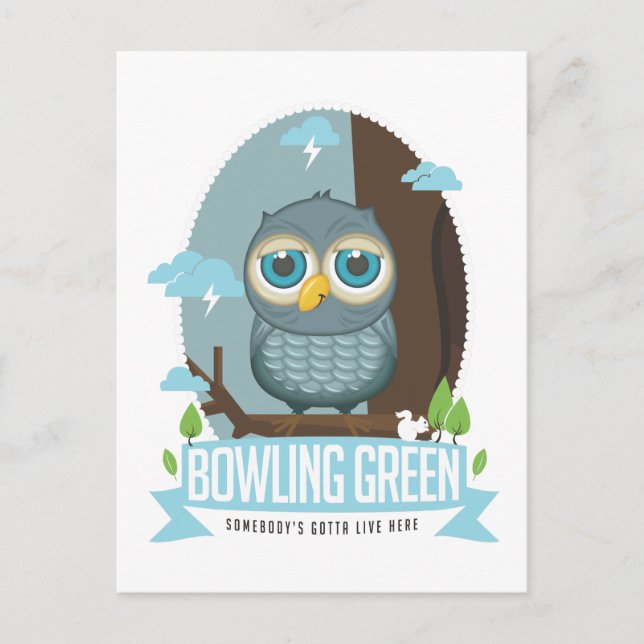 Carte postale Bowling Green Owl (Devant)