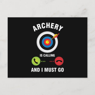 Carte Postale Bowman Archers Flèches Bows Cible Tir Cadeau Ar