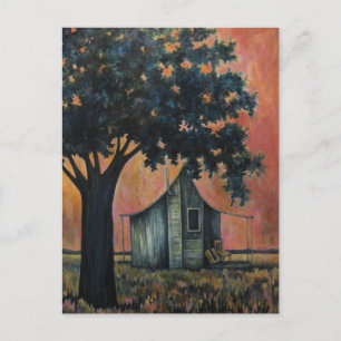 Carte Postale Box Elder Blues, avec guitare acoustique