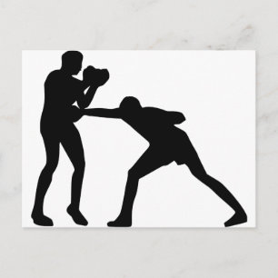 Carte Postale Boxe
