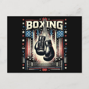 Carte Postale Boxe américaine - Boxer Vintage Bo