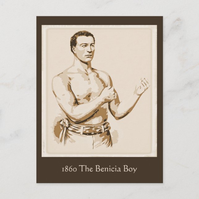 Carte Postale Boxe antique 1860 The Benicia Boy (Devant)