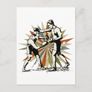 Carte Postale Boxe rétro