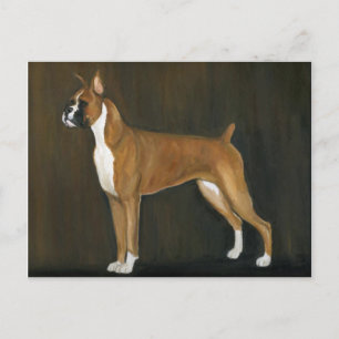 Carte postale Boxer Dog Art