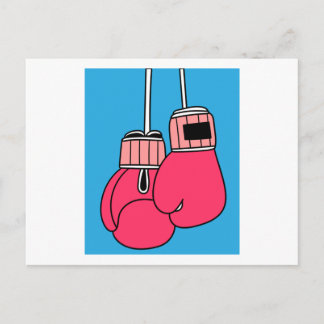 Carte Postale Boxer Femme Boxer Retro Boxing Gants