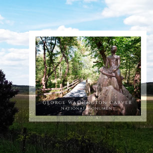 Carte Postale Boy George Washington Carver Statue, Carver Trail