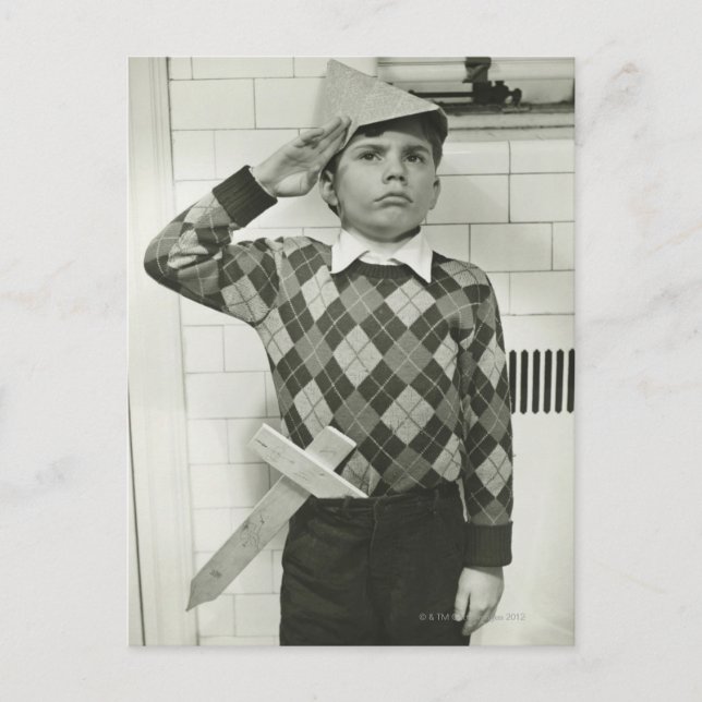 Carte Postale Boy Holding (Devant)