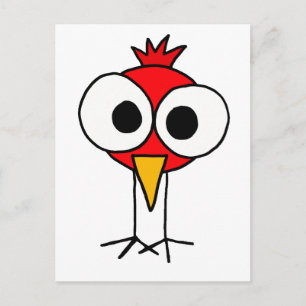 Carte Postale BR- Drôle Cartoon Redbird