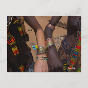 Carte Postale Bracelet d'amitié tribale, vallée d'Omo, Éthiopie