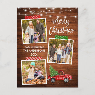 Carte Postale Bracelet Script Artisanat Bande Camion feux bois