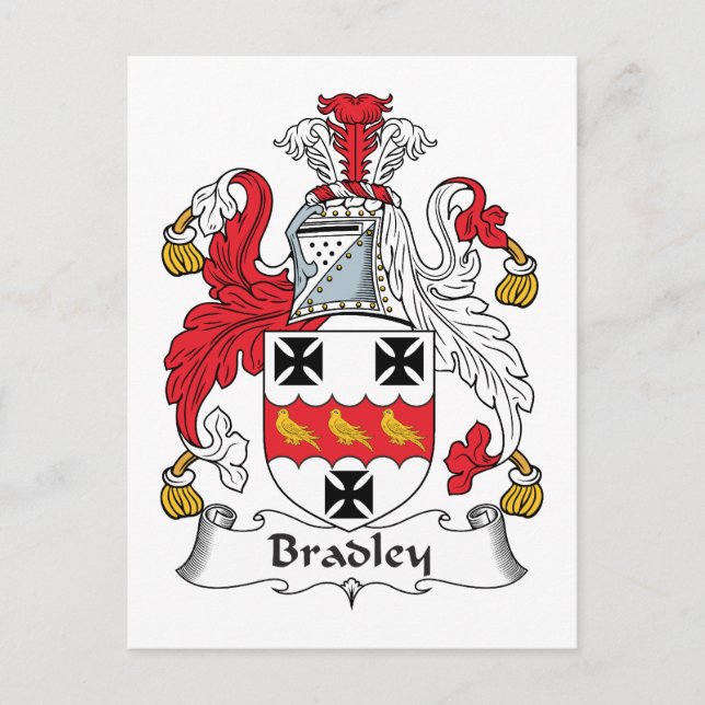 Carte Postale Bradley Family Crest (Devant)
