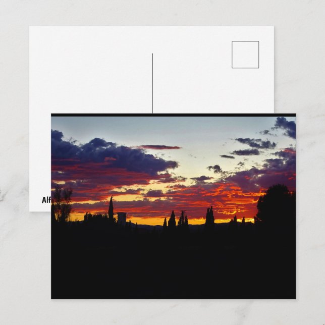 Carte Postale Braises de Crépuscule (Devant / Derrière)