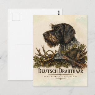 Carte Postale Braque allemand à poil dur – Collection de chasse