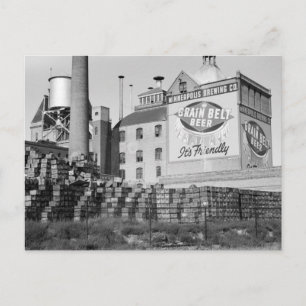 Carte Postale Brasserie Minneapolis, années 1930