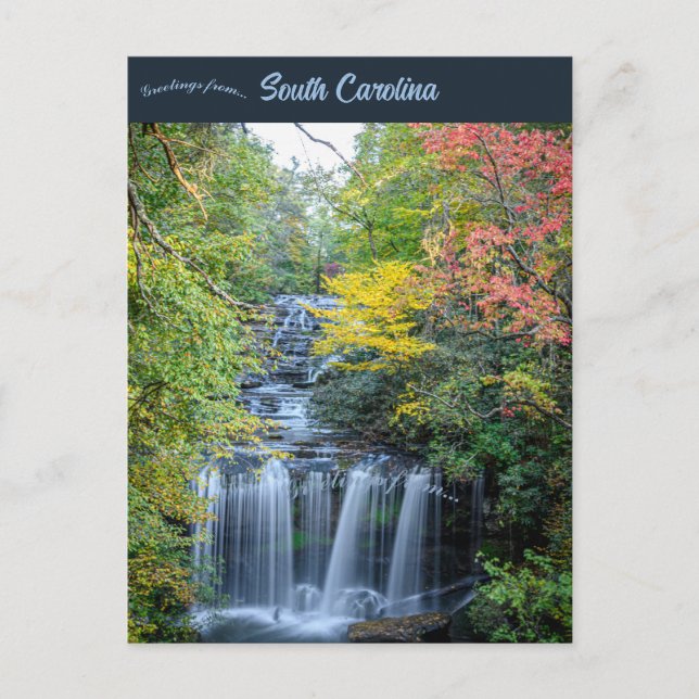 Carte Postale Brasstown Falls Westminster South Carolina (Devant)