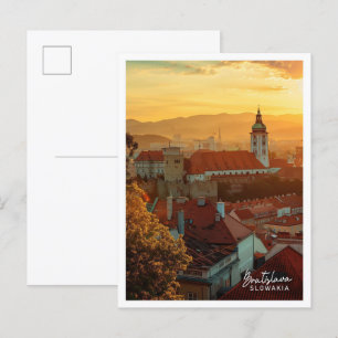 Carte Postale Bratislava Slowakia Art voyage célèbre