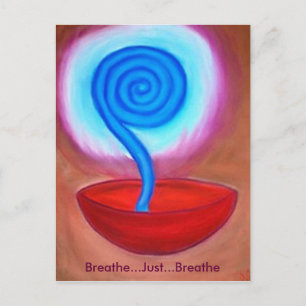 Carte Postale Breathe Just Breathe postcard