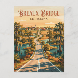 Carte Postale Breaux Bridge États-Unis