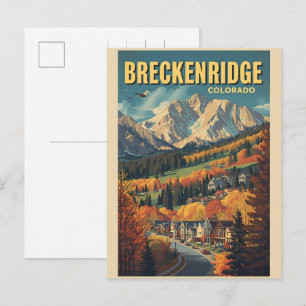 Carte Postale Breckenridge colorado Rocky Mountain vintage
