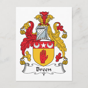 Carte Postale Breen Family Crest