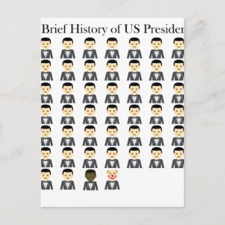 Carte Postale Bref historique des présidents américains