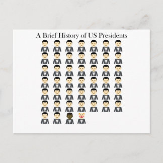Carte Postale Bref historique des présidents des USA