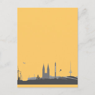 Carte Postale Brême Skyline