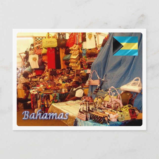 Carte Postale Brésil - Bahamas - Marché aux pailles - (Devant)