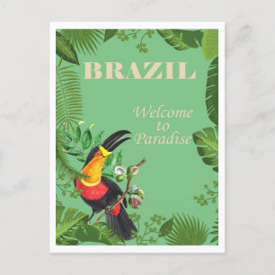 Carte Postale Brésil, Bienvenue au paradis