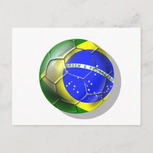 Carte Postale Brésil Brasil Samba football brésilien