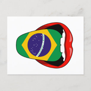 Carte Postale Brésil Drapeau Ordem e Progresso