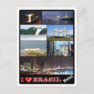 Carte Postale Brésil - I Love - Natal -