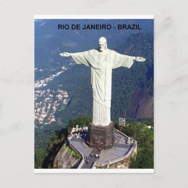 Carte Postale Brésil Rio De Janeiro christ (St.K.) (Devant)