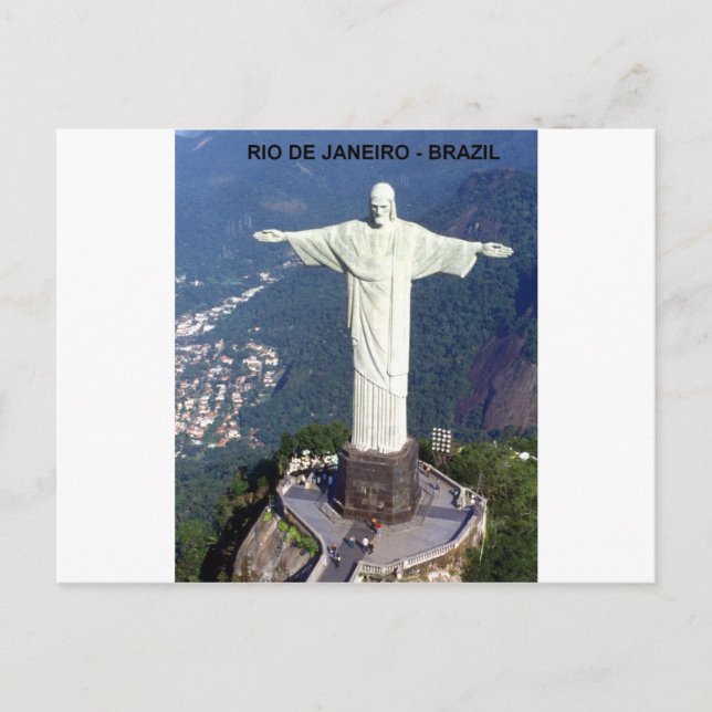 Carte Postale Brésil Rio De Janeiro christ (St.K.) (Devant)