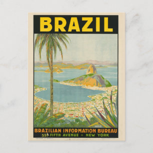Carte Postale Brésil vintage Tourisme Brésil Brésil