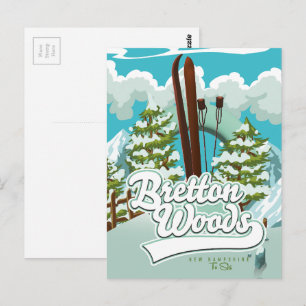 Carte Postale Bretton Woods New Hampshire Pour skier