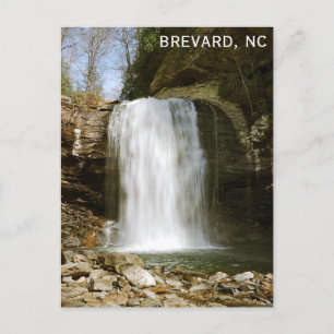 Carte Postale Brevard NC Regard Glass Falls Cascade
