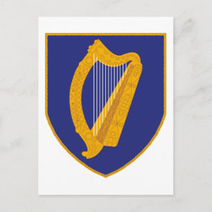 Carte Postale Brian Boru Harp - Symbole d'Irlande