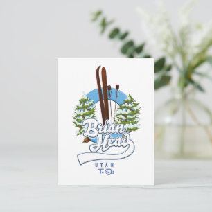 Carte Postale Brian Head Utah pour logo de ski
