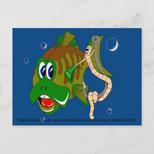 Carte Postale Bribing le poisson