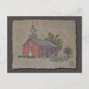 Carte Postale Brick Country Church