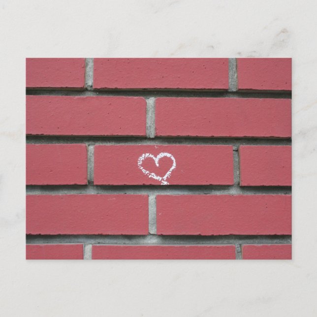 Carte Postale Brick Heart (Devant)
