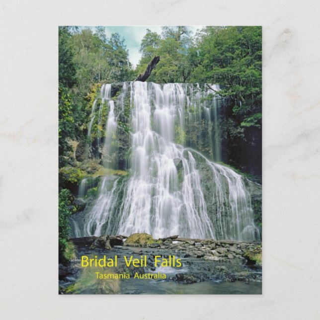 Carte Postale Bridal Veil Falls, Tasmanie, Australie (Devant)