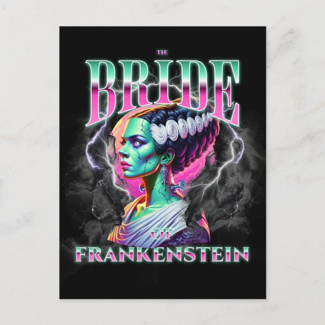Carte Postale Bride de Frankenstein Bootleg Style (Devant)