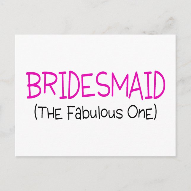 Carte Postale Bridesmaid Le Fabrique One (Devant)